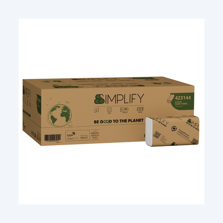 Asciugamani piegati a Z Simplify 24 x — 102972 | Ecotempo