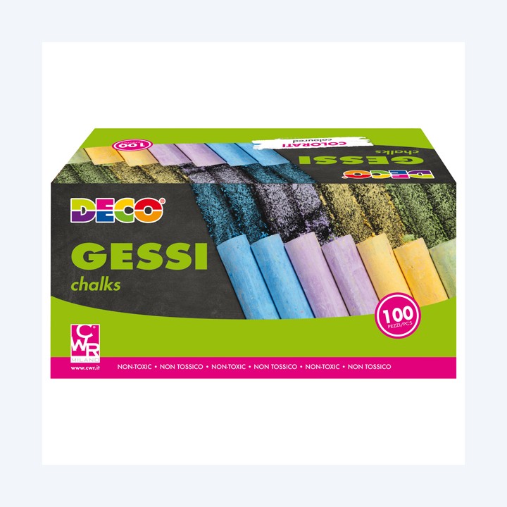 Gessetti tondi ø 10 x 81 mm colori — 103093 | Ecotempo