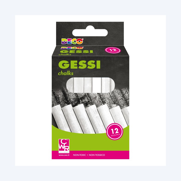 Gessetti tondi ø 10 x 81 mm bianco Deco — 103094 | Ecotempo