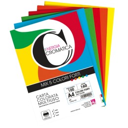 Risma carta Cromatica A4 160 gr colori — 103102 | Ecotempo
