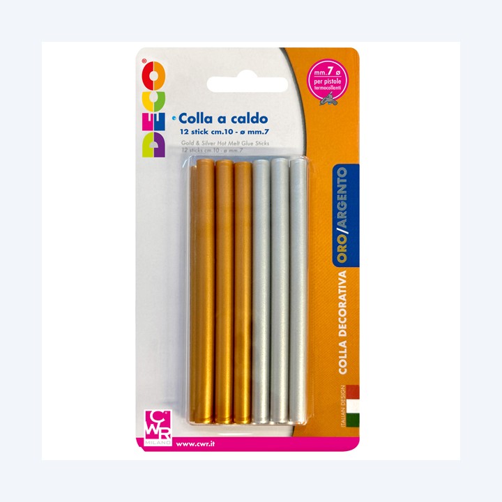 Colle stick per pistole oro e argento ø — 103108 | Ecotempo