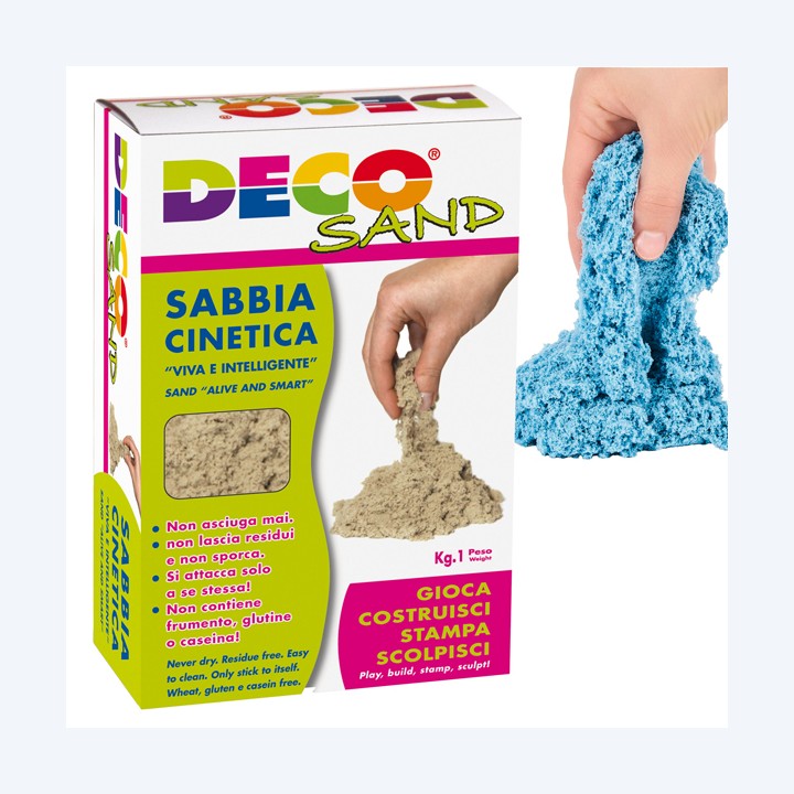 Sabbia cinetica Deco Sand 1 kg azzurro Deco | Ecotempo