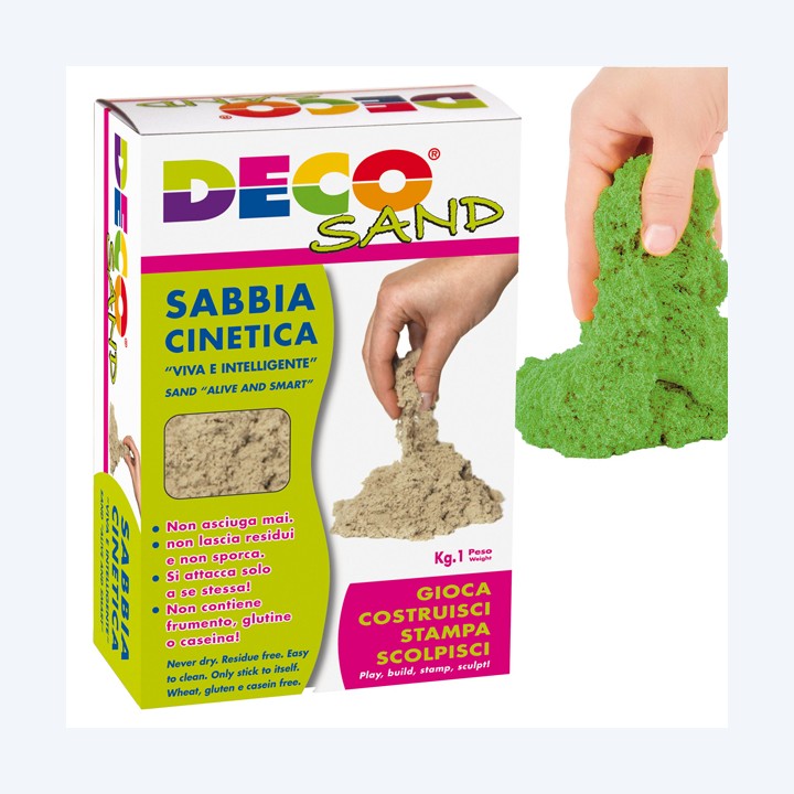 Sabbia cinetica Deco Sand 1 kg verde Deco | Ecotempo
