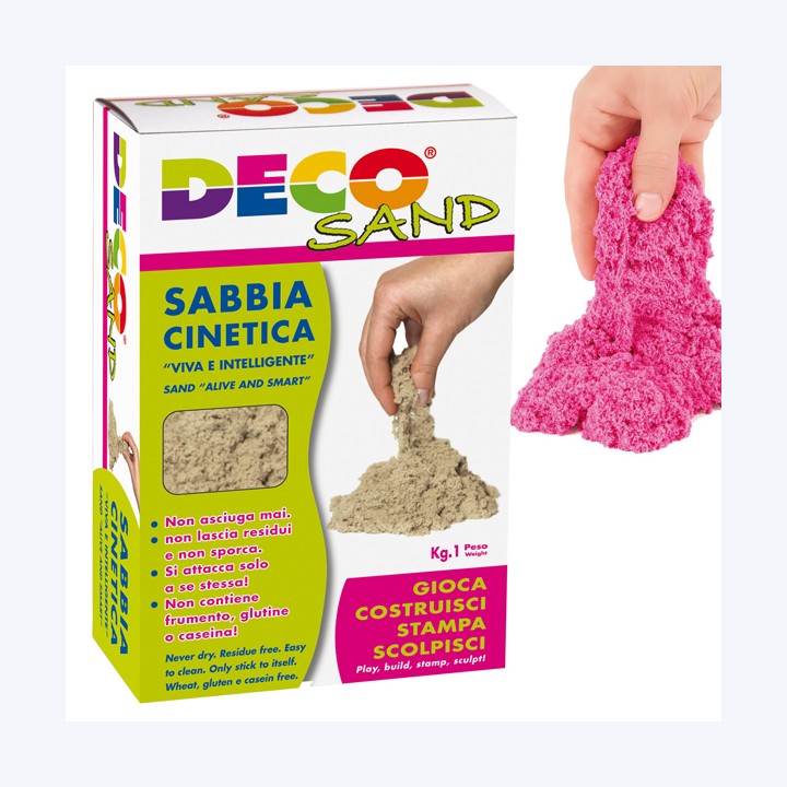Sabbia cinetica Deco Sand 1 kg fucsia Deco | Ecotempo