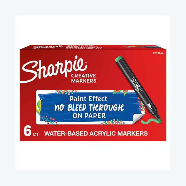 Marcatore acrilico punta tonda verde Sharpie | Ecotempo