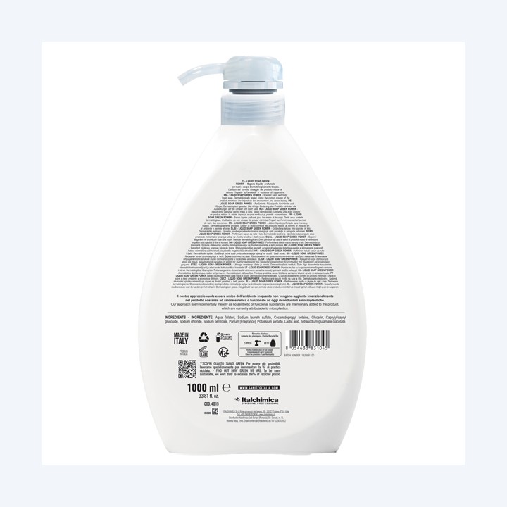 Sapone liquido Green Power dispenser 1 — 103432 | Ecotempo