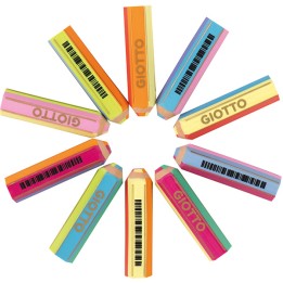 Happy Gomma colori assortiti Happy4 Giotto | Ecotempo