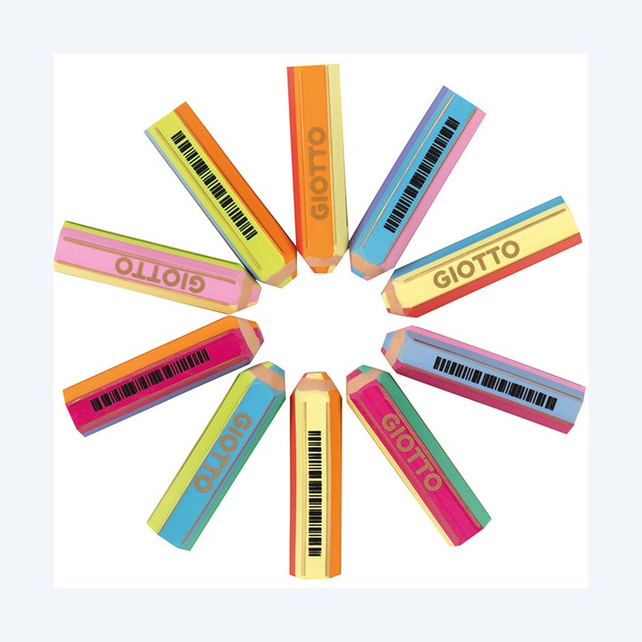 Happy Gomma colori assortiti Happy4 Giotto | Ecotempo