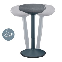 Sgabello Active Comfort in piedi grigio scuro Leitz | Ecotempo