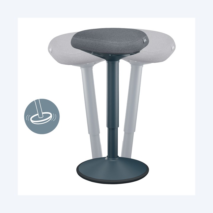 Sgabello Active Comfort in piedi grigio scuro Leitz | Ecotempo