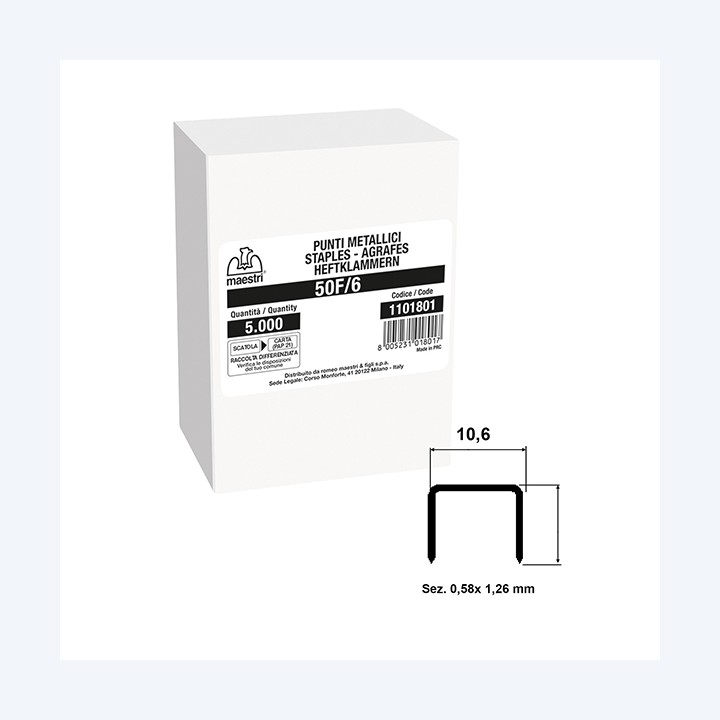 RO-MA Punti 50F/6 H 6mm Romeo Maestri — 103829 | Ecotempo