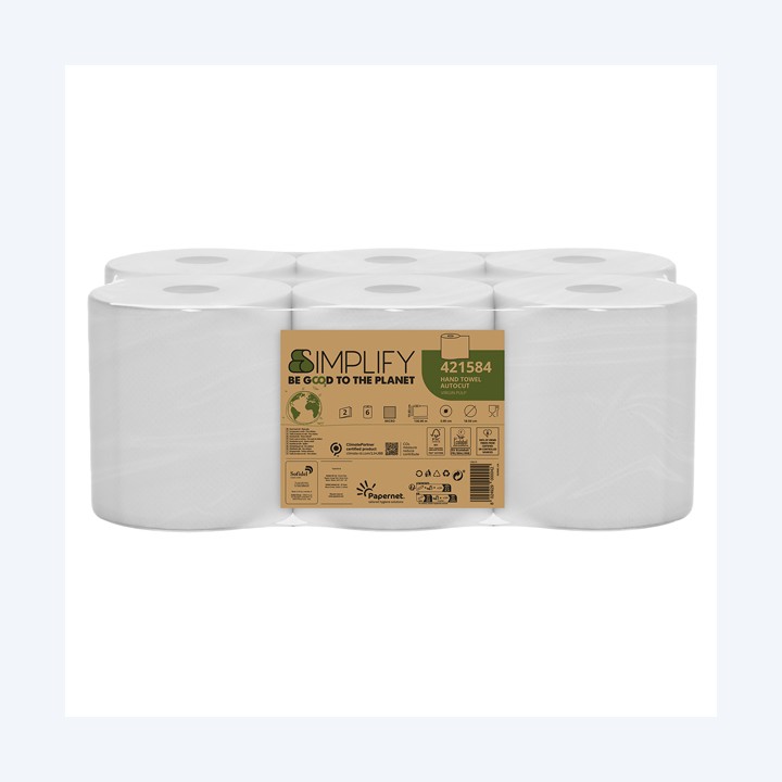 PAPERNET Asciugamani in rotolo Autocut — 103845 | Ecotempo
