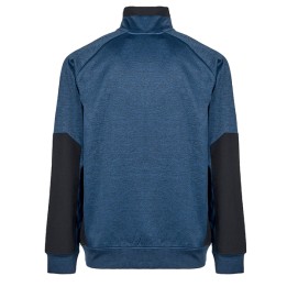Felpa mezza zip Leeds taglia M blu U-Power | Ecotempo
