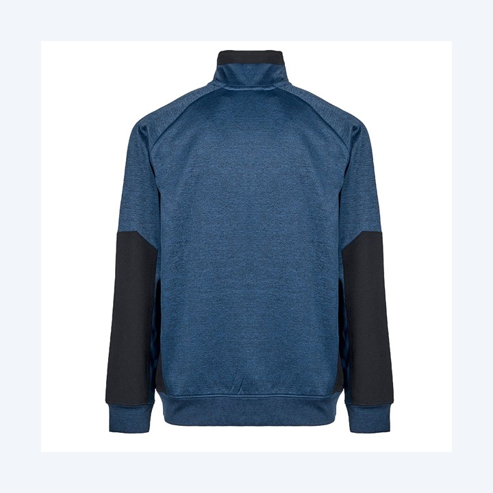 Felpa mezza zip Leeds taglia L blu U-Power | Ecotempo