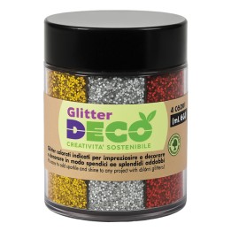 Glitter Bio grana fine 60ml colori — 103897 | Ecotempo