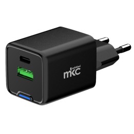Caricatore USB 35W 1 USB-C + 1 USB-A Nero MKC Melchioni | Ecotempo