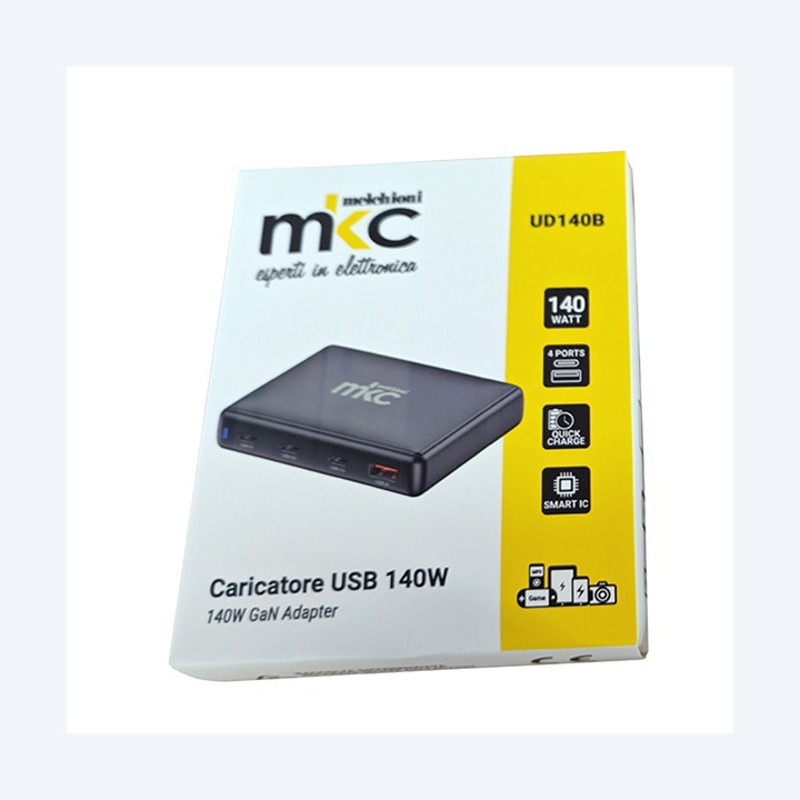Caricatore USB 140W 3 USB-C + 1 USB-A — 103983 | Ecotempo