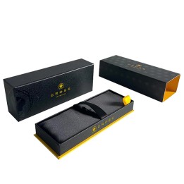 Penna sfera Bailey Light punta F fusto nero/oro Cross | Ecotempo