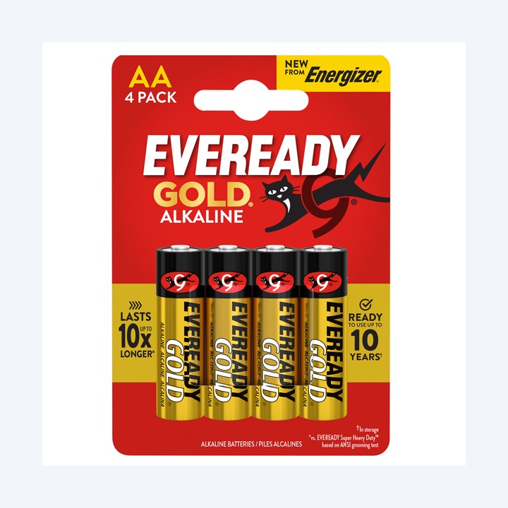 Pila stilo AA 1,5V Eveready Gold — 104093 | Ecotempo
