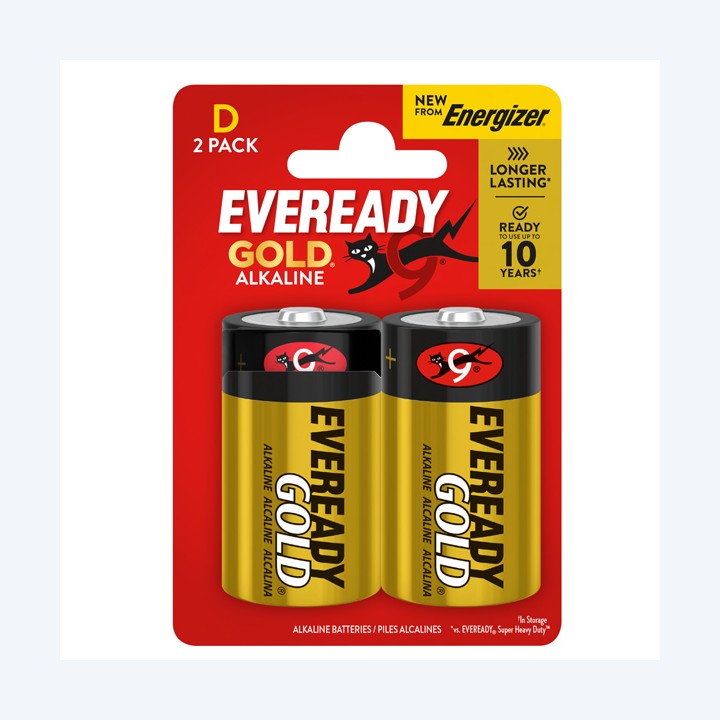 Pila torcia D LR20 -Eveready Gold — 104095 | Ecotempo