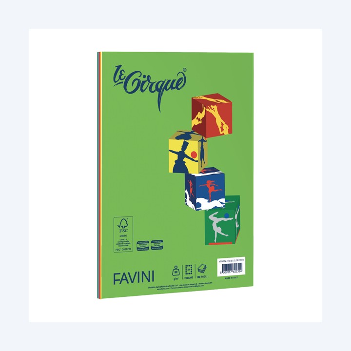 Carta Le Small Cirque A4 80 gr mix 5 — 104121 | Ecotempo