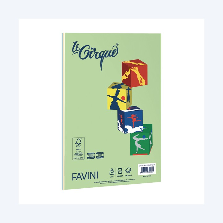 Carta Le Small Cirque A4 80 gr mix 5 — 104122 | Ecotempo