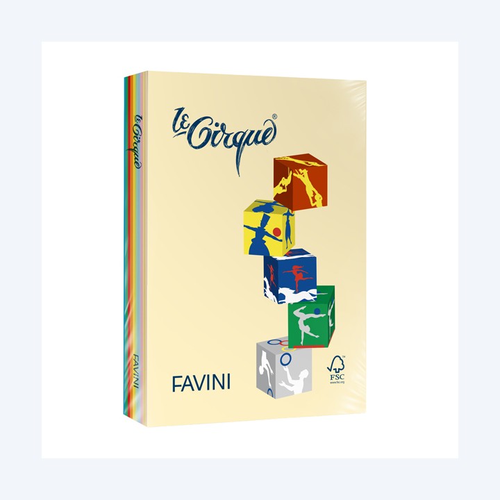 Carta Le Cirque A4 160 gr mix 5 colori — 104124 | Ecotempo