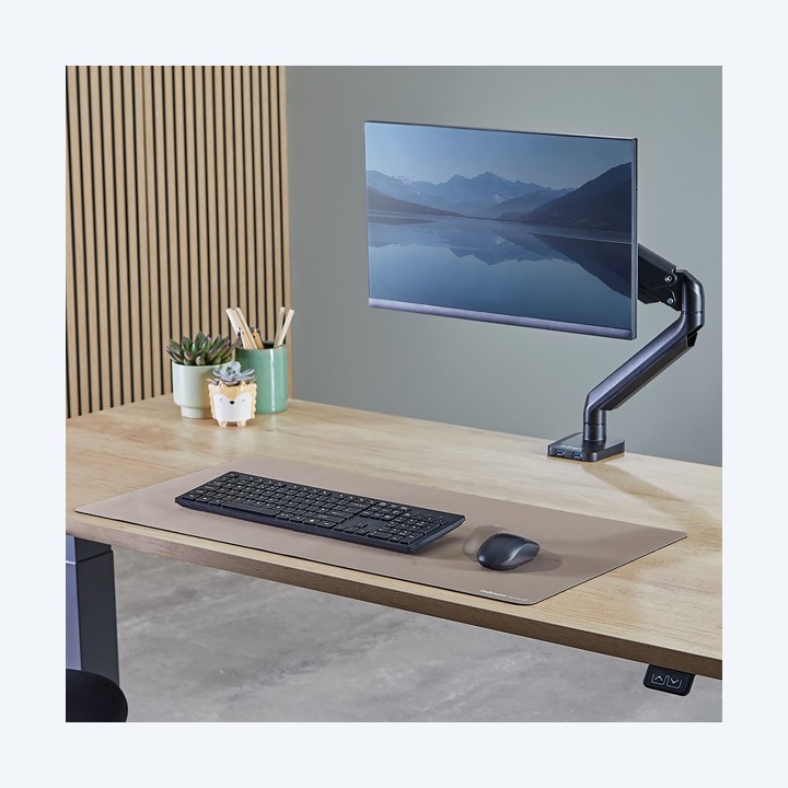 Sottomano da scrivania Breyta 40 x 80cm Sabbia Fellowes | Ecotempo