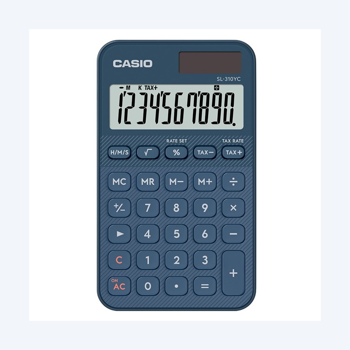 Calcolatrice da tavolo MS-20YC 12 cifre blu Casio | Ecotempo