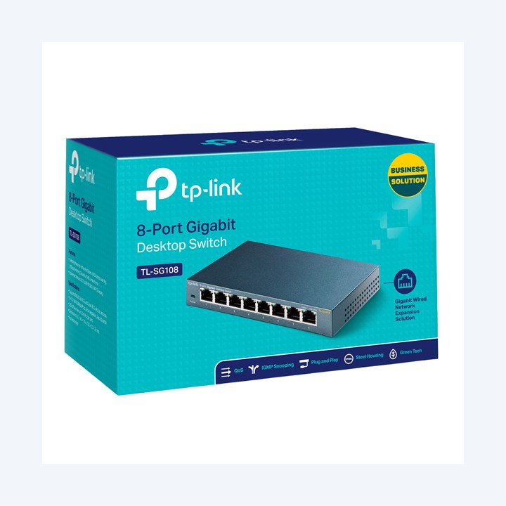 Switch 8 porte 10/100/1000Mbps Desktop Tp-Link | Ecotempo