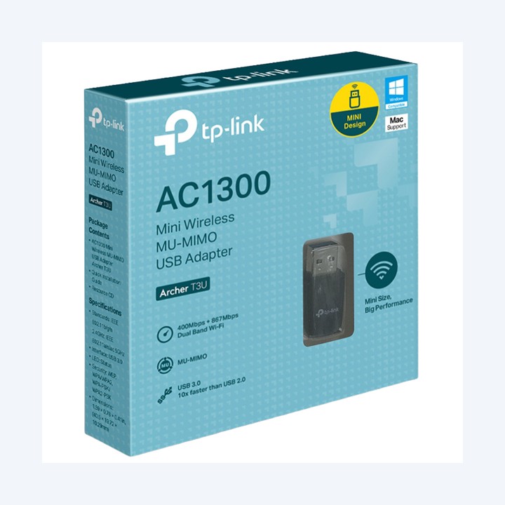 Scheda di rete wireless USB AC1300 MU-MIMO Tp-Link | Ecotempo