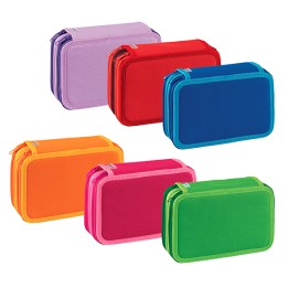 Astuccio 3 Zip Bicolors 13 x 20 x7,5 cm — 104485 | Ecotempo