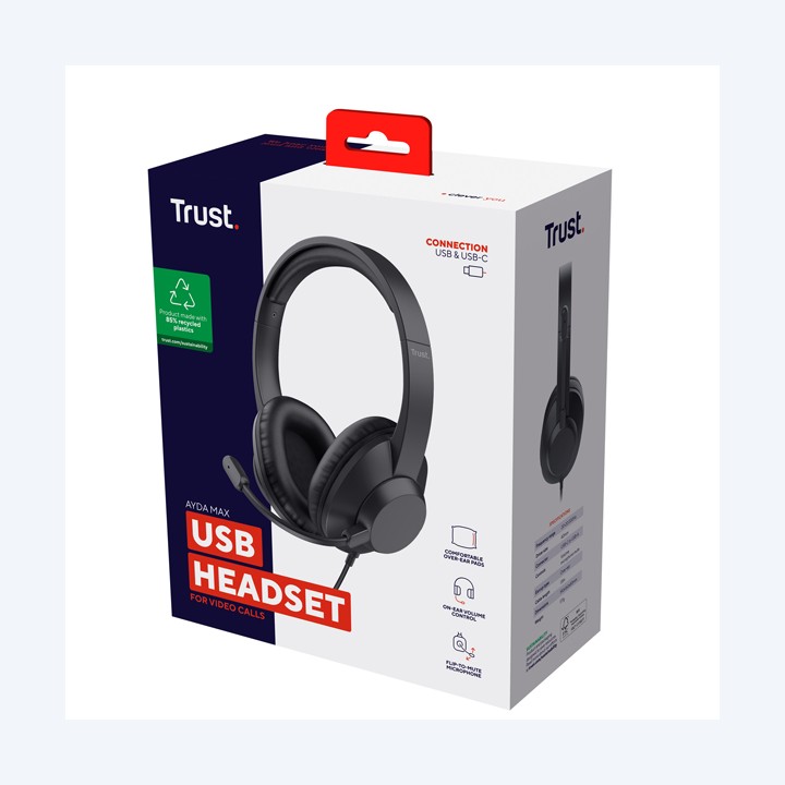 Cuffie USB AYDA MAX ECO Trust | Ecotempo