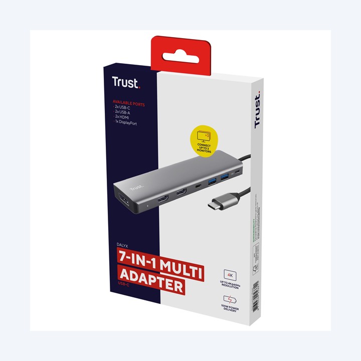 Adattatore multiporta 7-in-1 Dalyx Trust | Ecotempo