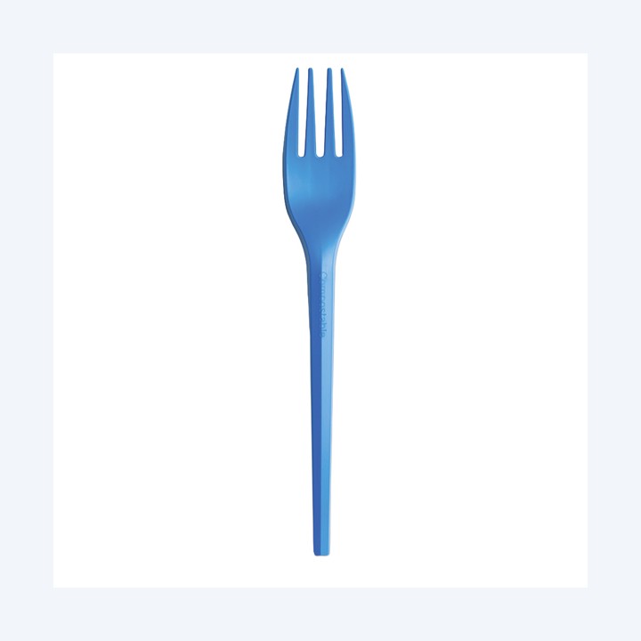 Forchette in CPLA 16 cm blu Big Party conf. 20 pezzi | Ecotempo