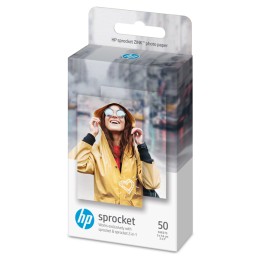 HP - carta fotografica - adesiva rimovibile, HP Zink, 5 x 7,6cm - conf. 50 fogli