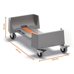 Carrello rettangolare per bidoni — 104942 | Ecotempo