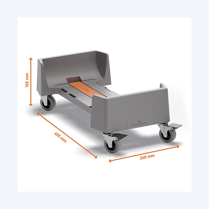 Carrello rettangolare per bidoni — 104942 | Ecotempo