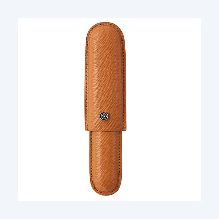 Portapenne Sigaro pelle Saffiano marrone Cross | Ecotempo