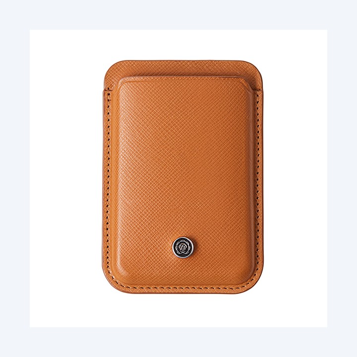 Portacarte magnetico pelle Saffiano marrone Cross | Ecotempo
