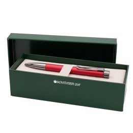 Penna sfera Ritma punta M fusto rosso Monteverde | Ecotempo