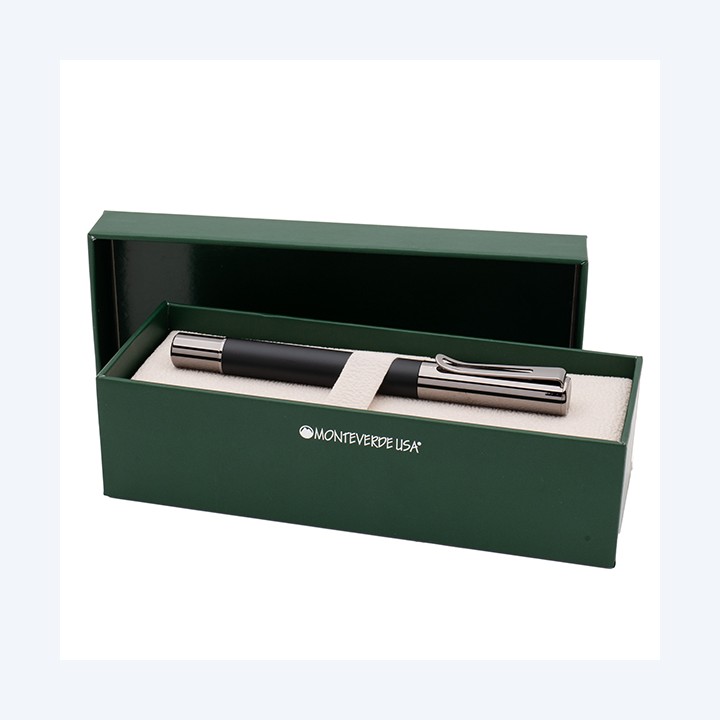 Penna roller Ritma punta M fusto nero Monteverde | Ecotempo