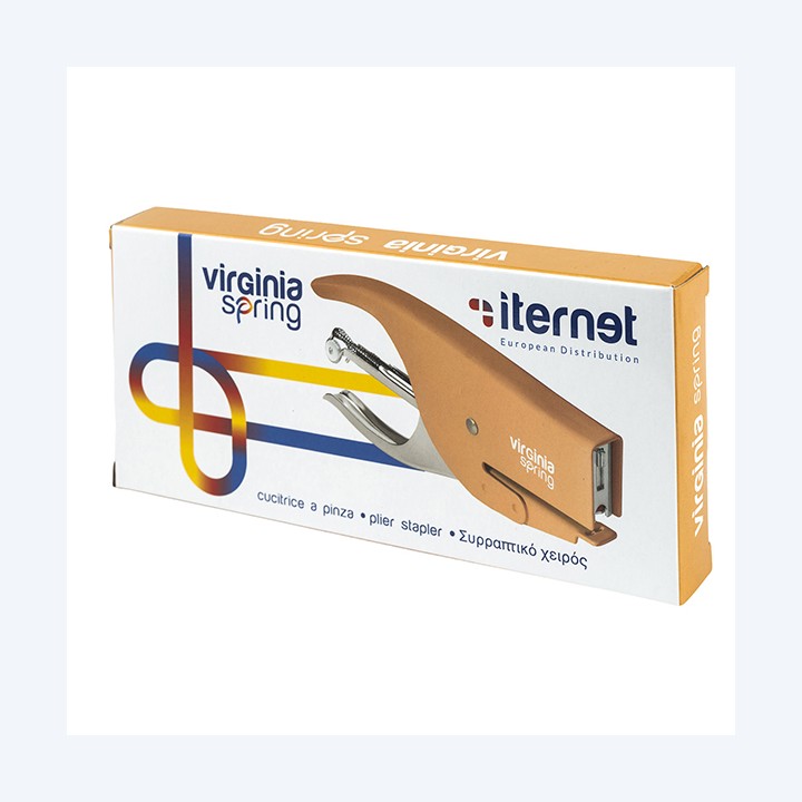 Cucitrice a pinza Virginia spring arancio Iternet | Ecotempo
