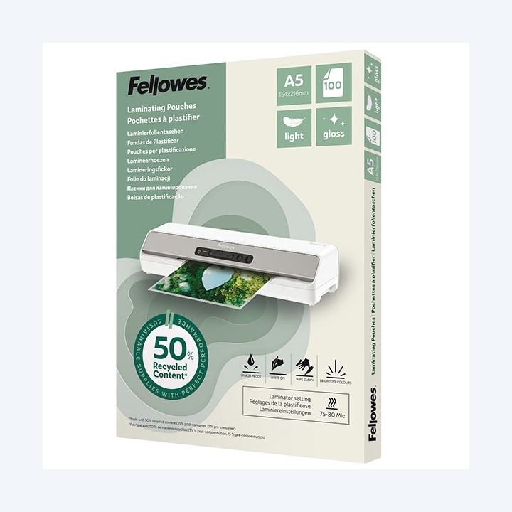 Pouches riciclate A5 2x80 micron — 105020 | Ecotempo