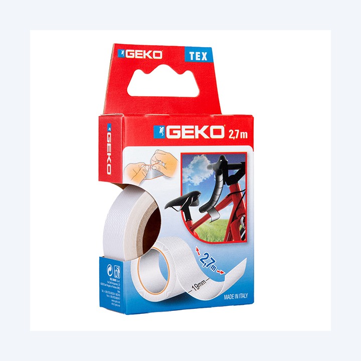 Nastro adesivo telato Tex 19 mm x 2,7 m bianco Geko | Ecotempo