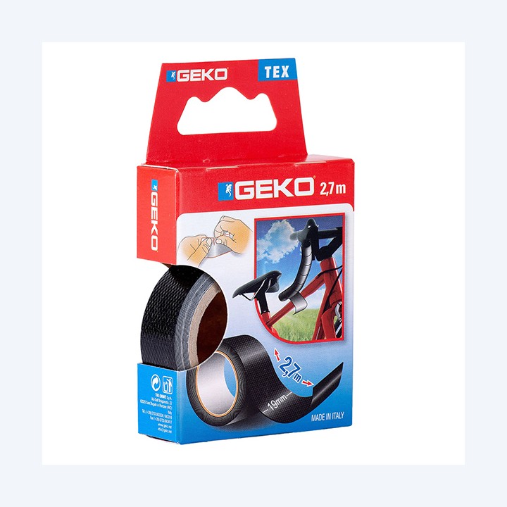 Nastro adesivo telato Tex 19 mm x 2,7 m nero Geko | Ecotempo