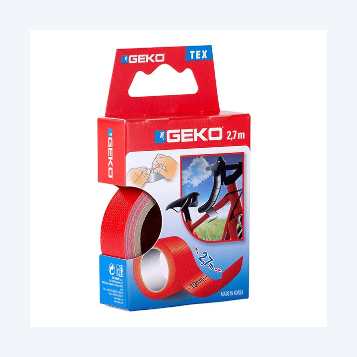 Nastro adesivo telato Tex 19 mm x 2,7 m rosso Geko | Ecotempo