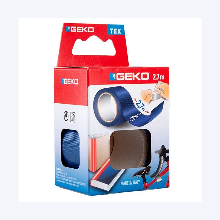 Nastro adesivo telato Tex 38 mm x 2,7 m blu Geko | Ecotempo