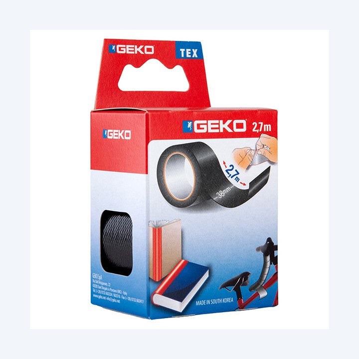 Nastro adesivo telato Tex 38 mm x 2,7 m nero Geko | Ecotempo