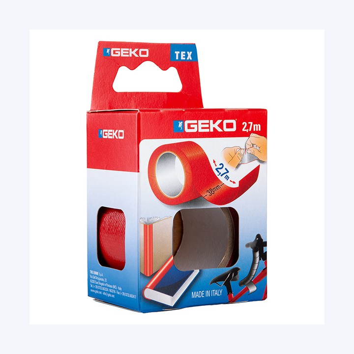 Nastro adesivo telato Tex 38 mm x 2,7 m rosso Geko | Ecotempo